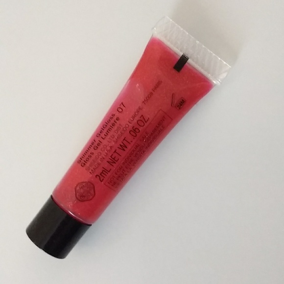 Shiseido Shimmer GelGloss Color:07/Shin-Ku Red * 3 Mini - Picture 4 of 5
